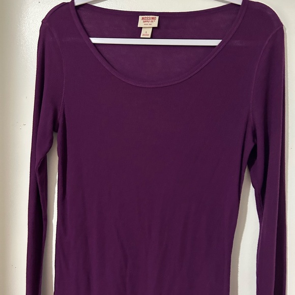 Mossimo Supply Co. Rich Purple Long Sleeve Top - Picture 3 of 7